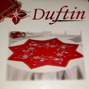 Duftin Snowflakes Star Table Topper Cross-Stitch KitDesign 21-412